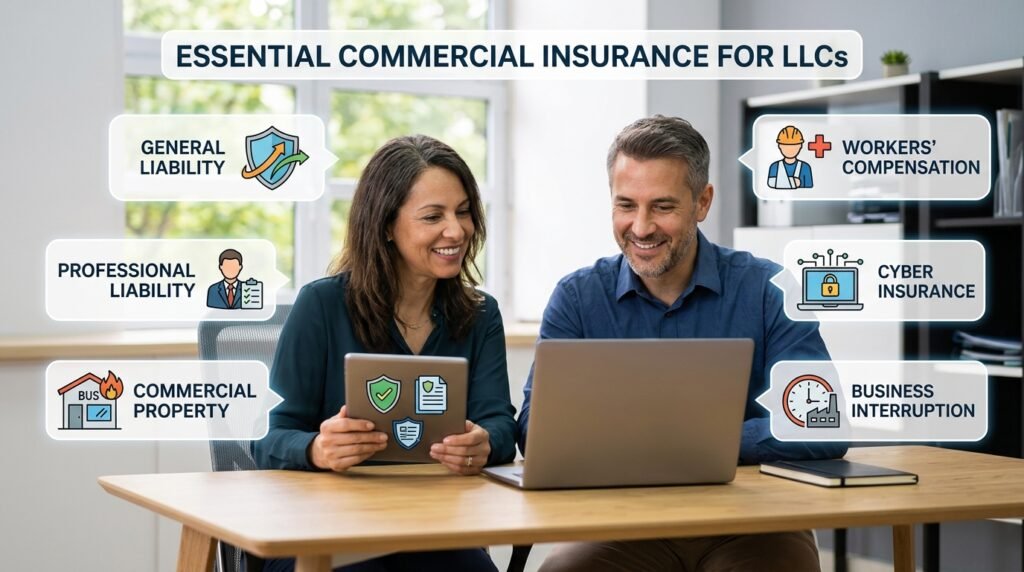 The Essential Types of Commercial Insurance for LLC Owners