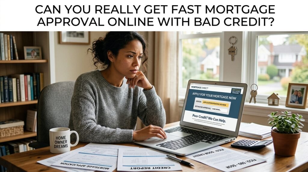 Can You Really Get Fast Mortgage Approval Online with Bad Credit?