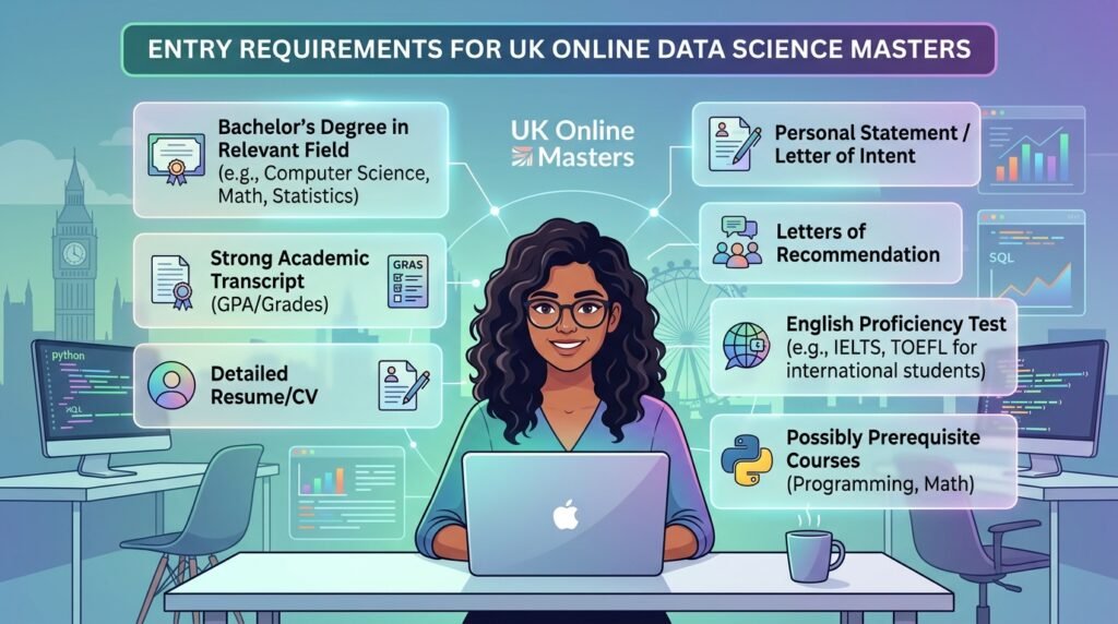 Entry Requirements for UK Online Data Science Masters