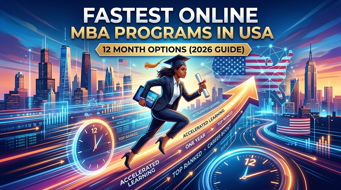 Fastest Online MBA Programs in USA – 12 Month Options (2026 Guide)