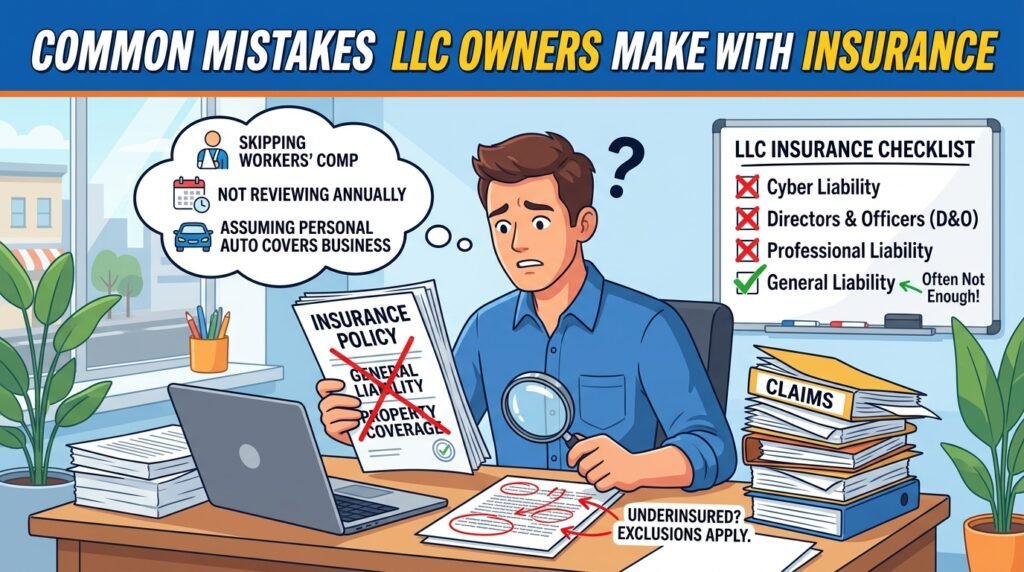 Common Mistakes LLC Owners Make with Insurance