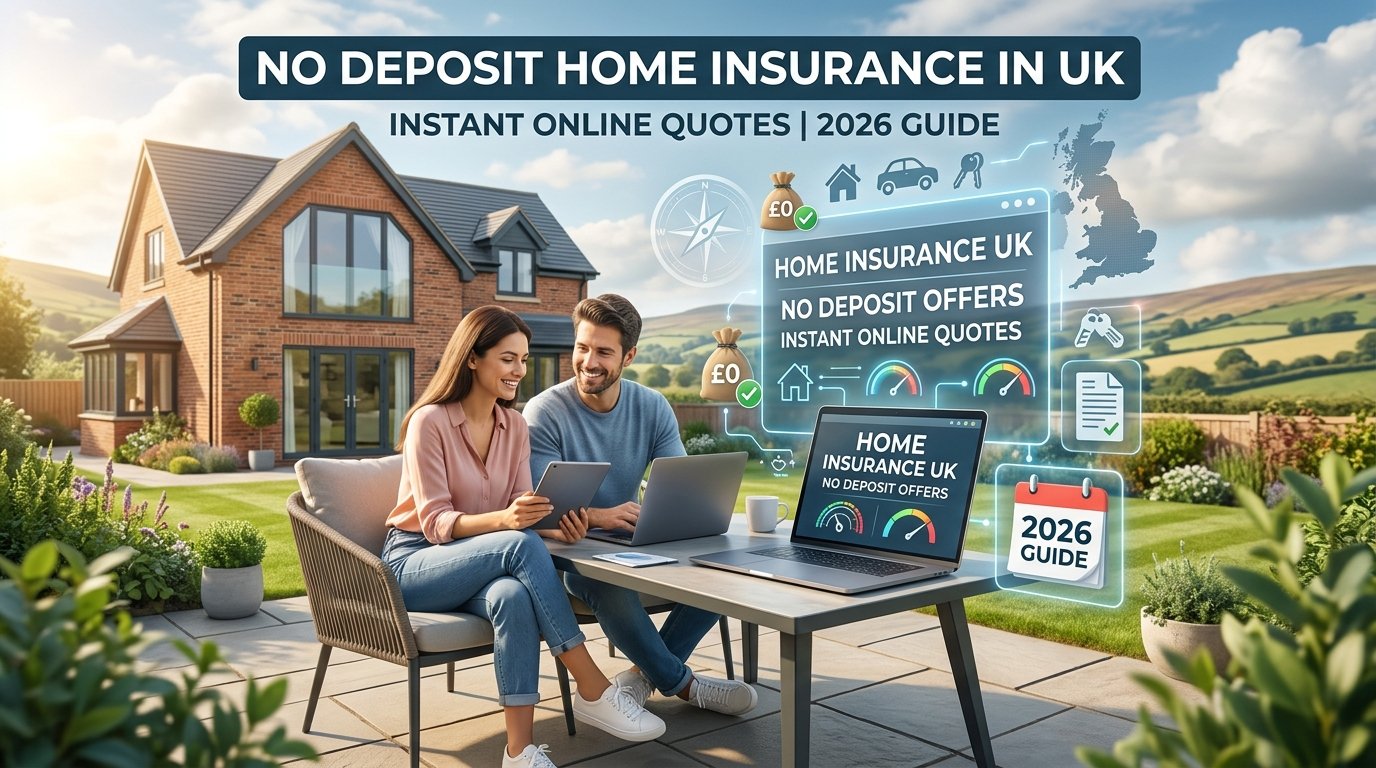 No Deposit Home Insurance in UK – Instant Online Quotes (2026 Guide)