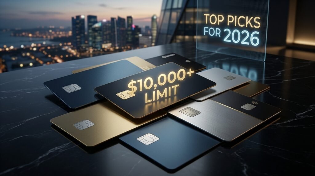 The Best Premium Credit Cards with $10,000+ Limit for 2026