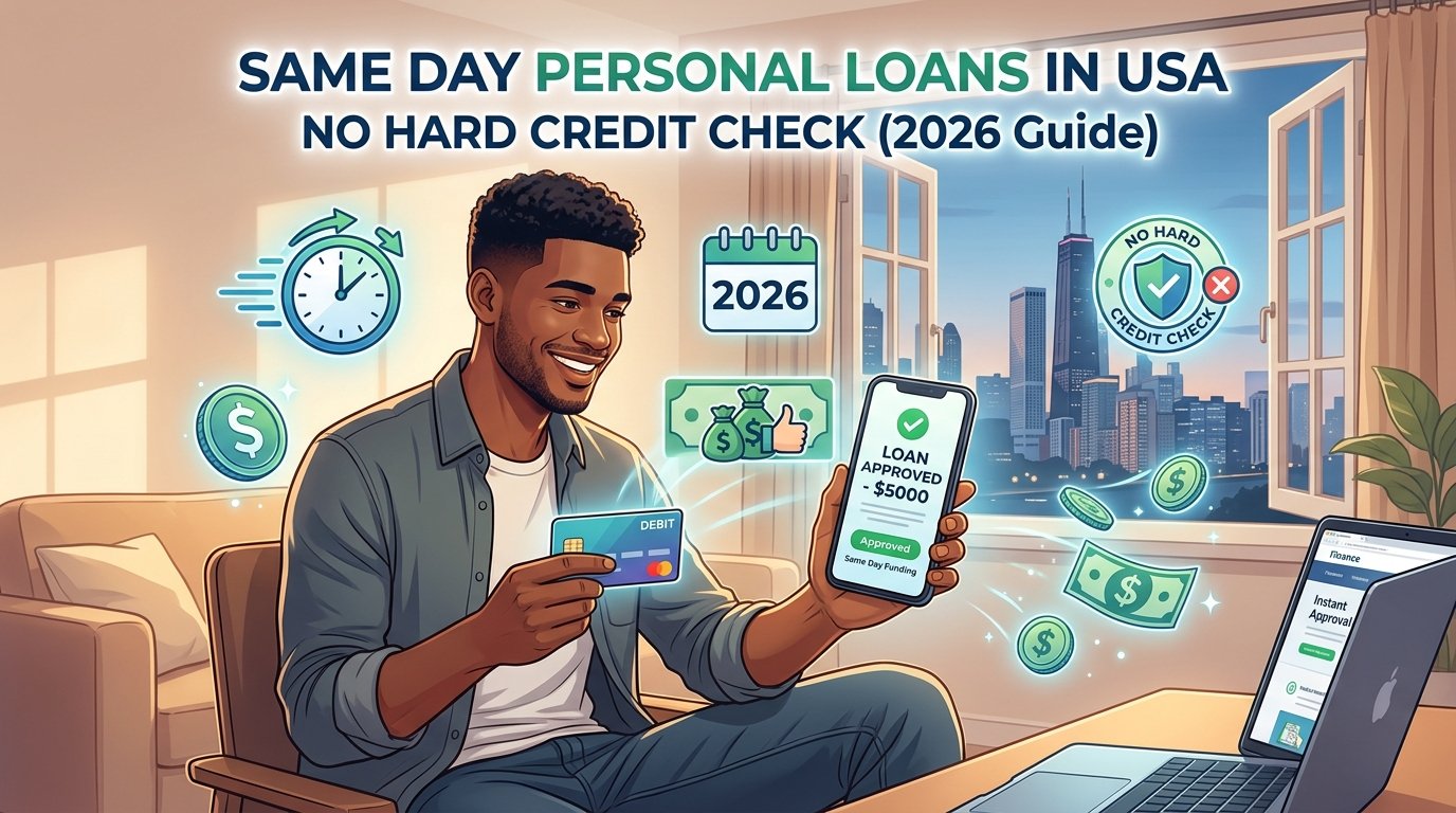 Same Day Personal Loans in USA – No Hard Credit Check (2026 Guide)