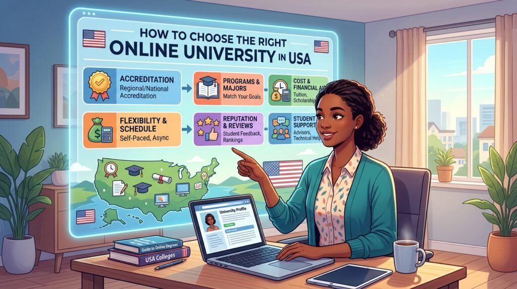 How to Choose the Right Online University in USA